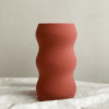 Jarron impreso en 3d_granate_terracota