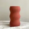Jarron impreso en 3d_granate_terracota