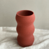 Jarron impreso en 3d_granate_terracota