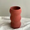 Jarron impreso en 3d_granate_terracota