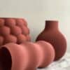 Jarron impreso en 3d_granate_terracota