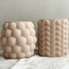 Jarrón rPla impreso 3d_army beige