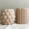 Jarrón rPla impreso 3d_army beige