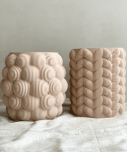Jarrón rPla impreso 3d_army beige