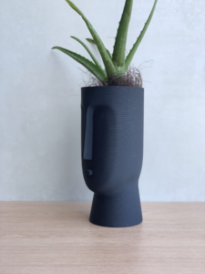 Jarrón de diseño en 3d eco