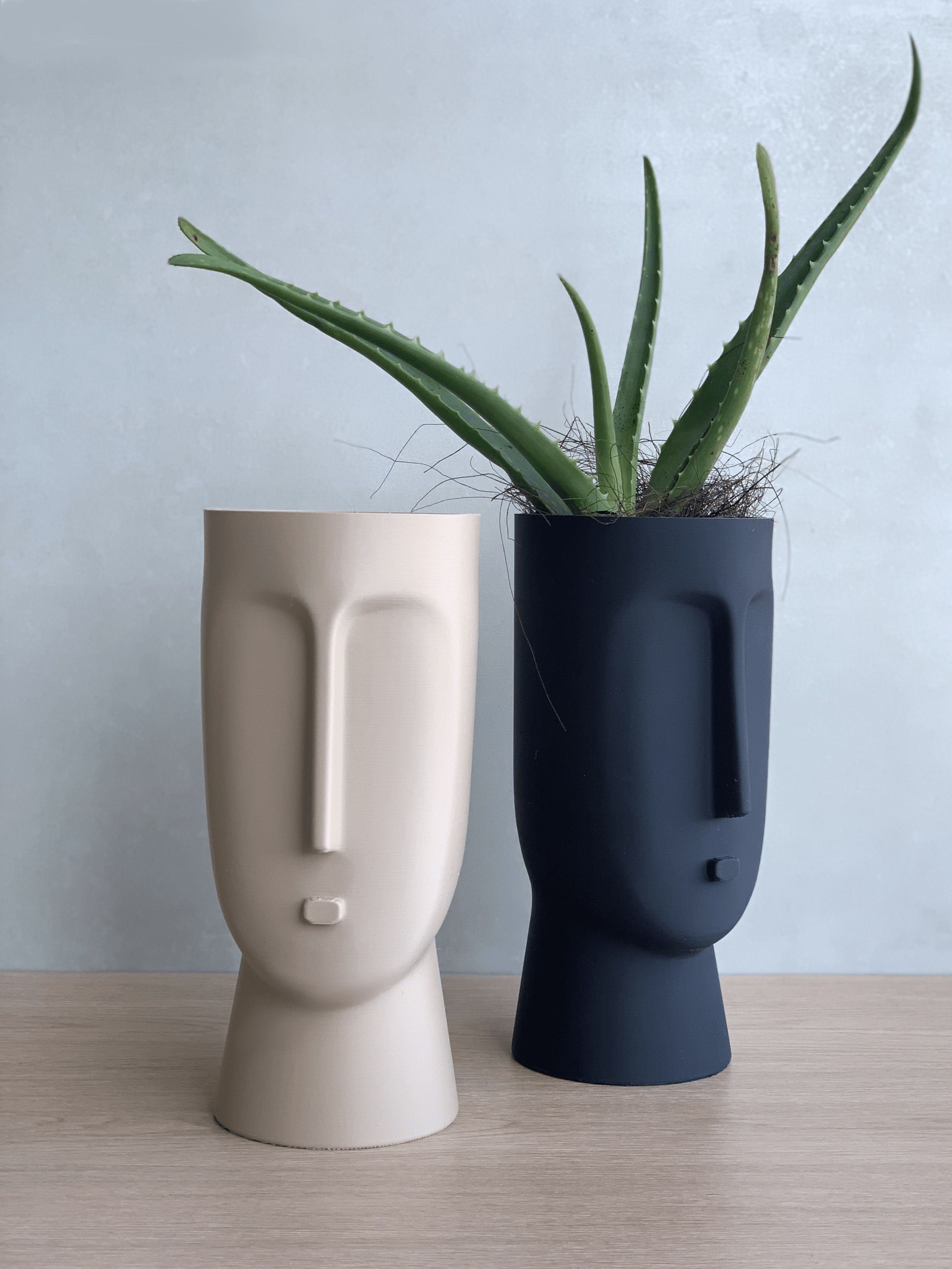 Jarrón de diseño en 3d reciclado Maya