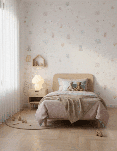 lampara de mesa niños color blanco