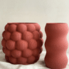 Jarrón de diseño impresion3d_terracota_granate