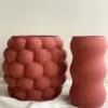 Jarrón de diseño impresion3d_terracota_granate