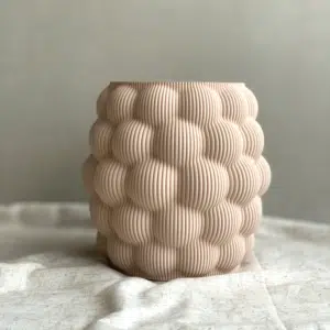 Jarrón de diseño impresion3d_army beige