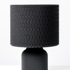 Lámpara de mesa minimalista hecha en 3d_japandi